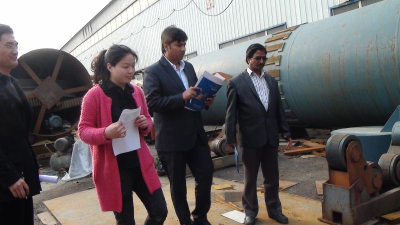 Indian Client Visits Hongke Heavy Industry for Cement Kiln Project