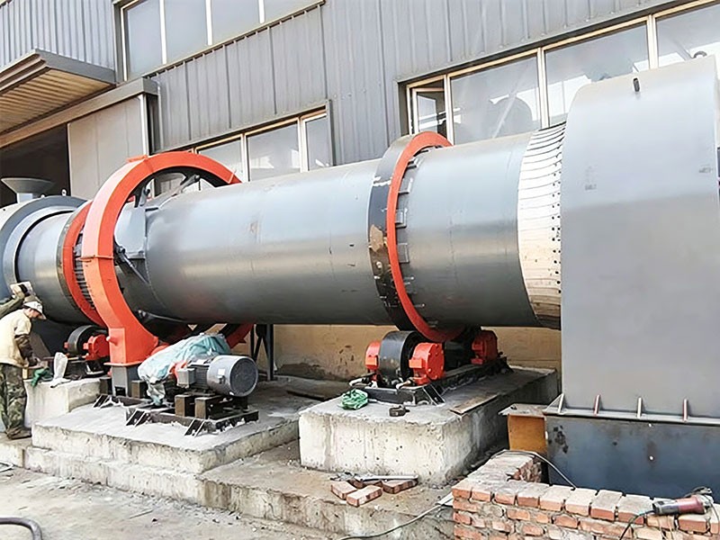 No.45 Iron and Steel Slag Calcined in 1.6x8m Rotary Kiln in Hebei