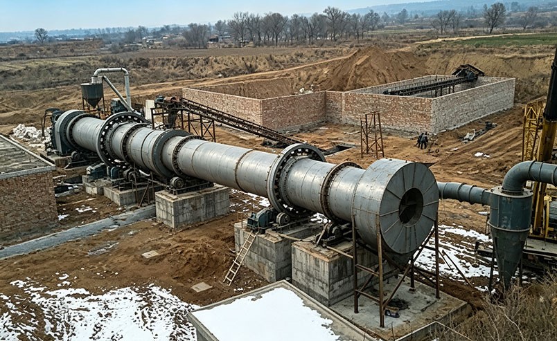 From Coal Waste to White Gold: 300 TPD Rotary Kiln Production Line in Jingyang, Shaanxi