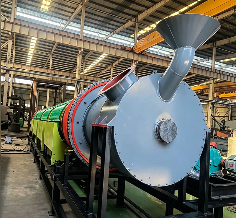 Φ800×12m Electromagnetic Rotary Kiln for Gold Ore – Shandong Province, China